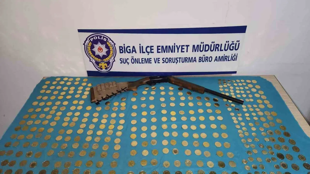 Biga’da Sahte Altın Operasyonu: 438 Adet Ele Geçirildi