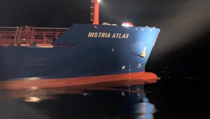 Çanakkale Boğazı’nda Makine Arızası Yapan Tanker Demirletildi