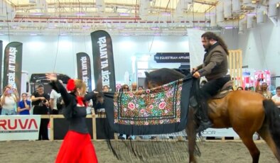 Uluslararası At ve Binicilik Fuarı’nda Truva At Güzellik Yarışması düzenlendi