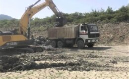 Çanakkale’deki Fındıklı Köyü Göletinde Temizleme Çalışmaları Başladı