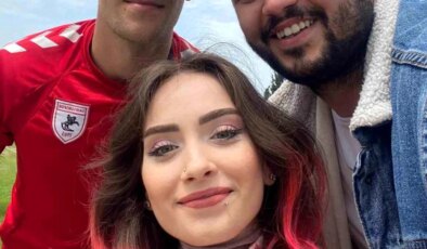 Dünya ve Türkiye güzeli Nergis Demirarslan, Samsunspor’un antrenmanını ziyaret etti