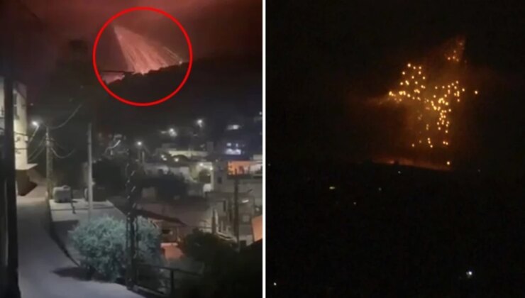 İsrail ordusu gece yarısı komşu ülkeyi fosfor bombasıyla vurdu