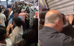 Kozmetik mağazasında indirim izdihamı! İş yerinin kapanmasına izin vermediler