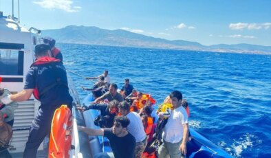 Çanakkale’de 42 düzensiz göçmen kurtarıldı
