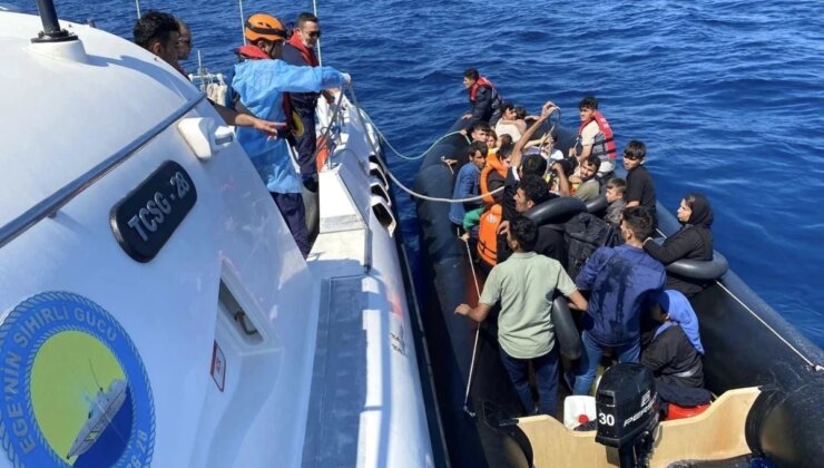 Çanakkale’de Sahil Güvenlik ekipleri 38 kaçak göçmeni yakaladı