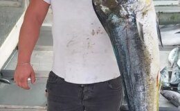 Gelibolu’da Balıkçıdan Rekor Av: 11 Kilogram Lambuka ve Kılıç Balığı