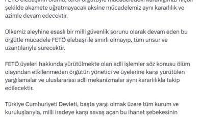 Adalet Bakanı Tunç’tan FETÖ Mücadelesi Açıklaması