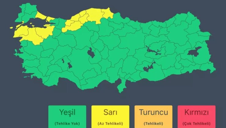 AFAD’dan 12 İli Kapsayan Sağanak Yağış Uyarısı