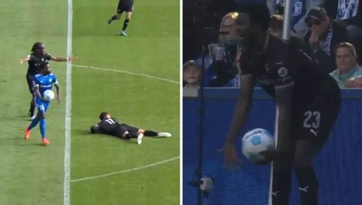 Almanyadaki maçta futbol sahalarında ender görülen 2 penaltı pozisyonu yaşandı