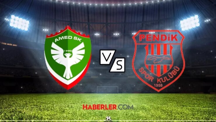 Amedspor- Pendikspor maçı ne zaman? Amedspor – Pendikspor maçı nerede oynanacak?