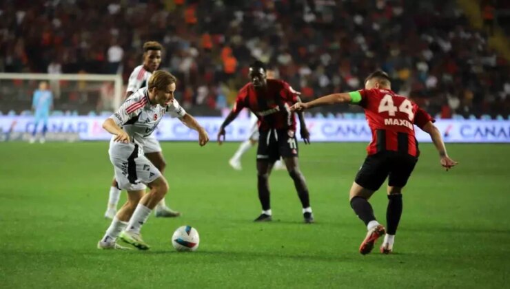Beşiktaş, Gaziantep FK’yi 1-0 Önde Bitirdi