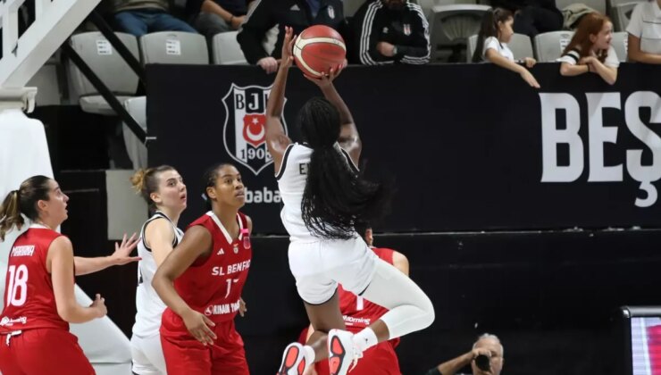 Beşiktaş Kadın Basketbol Takımı, Benfica’yı Farkla Geçti