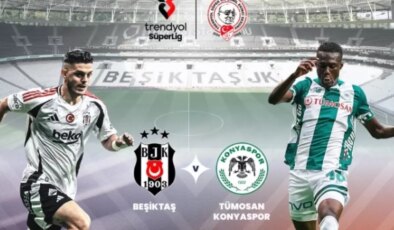 Beşiktaş Konyaspor maçı kaç kaç, bitti mi? MAÇ SKORU! BJK Konya maçı kaç kaç, canlı maç skoru!