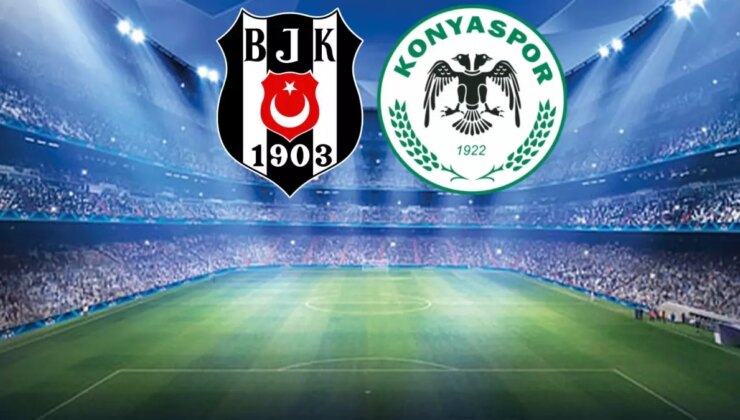 Beşiktaş-Konyaspor maçında ilk 11’ler belli oldu