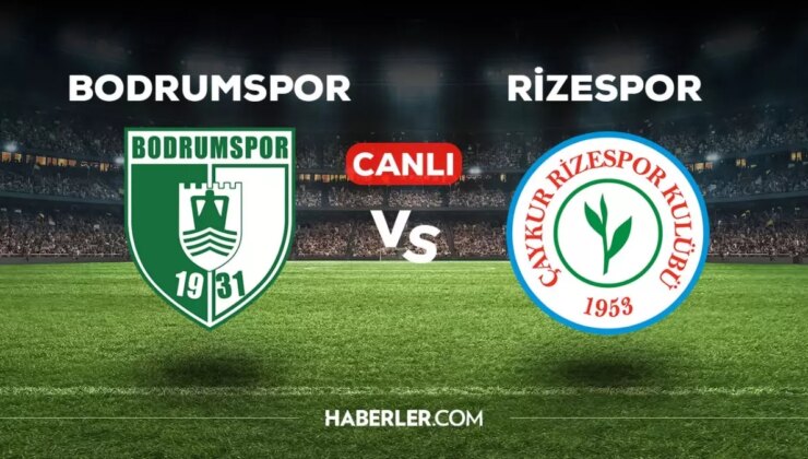 Bodrumspor Rizespor maçı CANLI izle! (ŞİFRESİZ) Bodrumspor Rizespor maçı hangi kanalda, canlı yayın nerede ve nasıl izlenir?