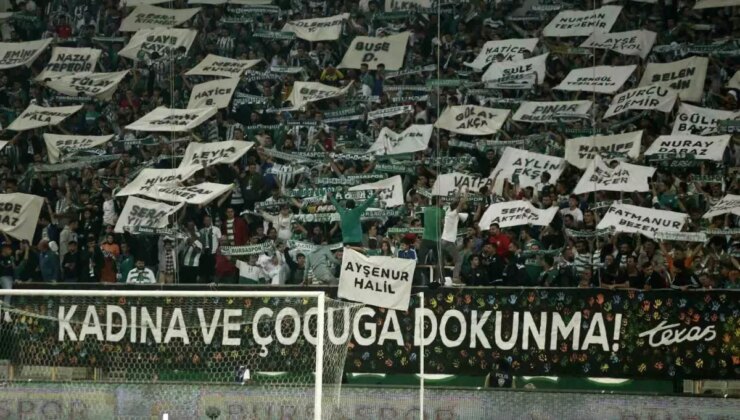 Bursaspor Taraftarından Anlamlı Mesaj: Öldürülen Kadınlar İçin Pankart Açtılar
