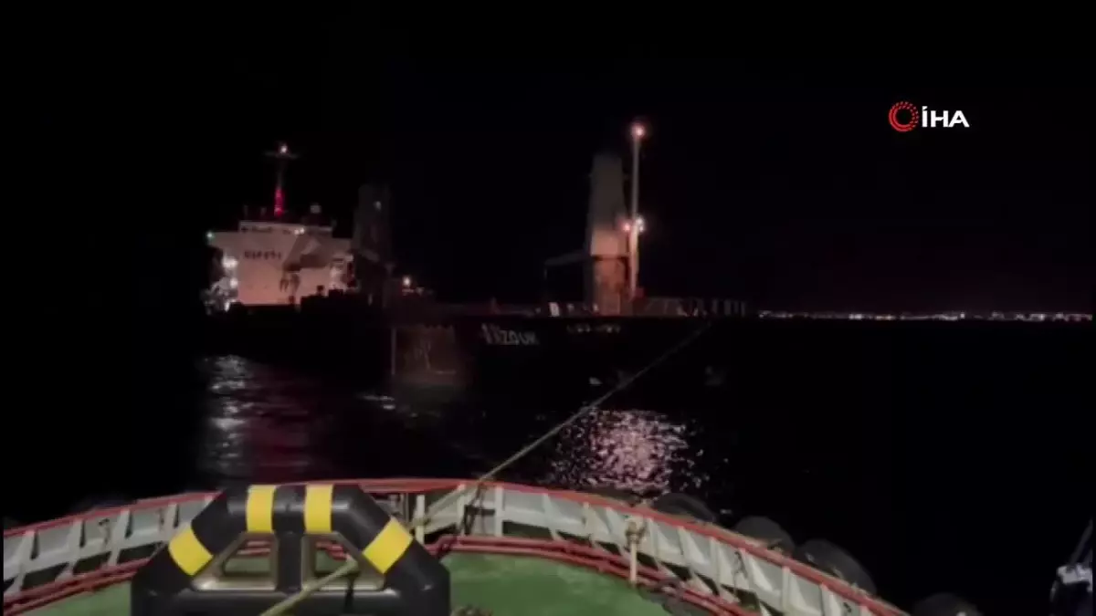 Çanakkale Boğazı’nda Kuru Yük Gemisi Makine Arızası Yaptı