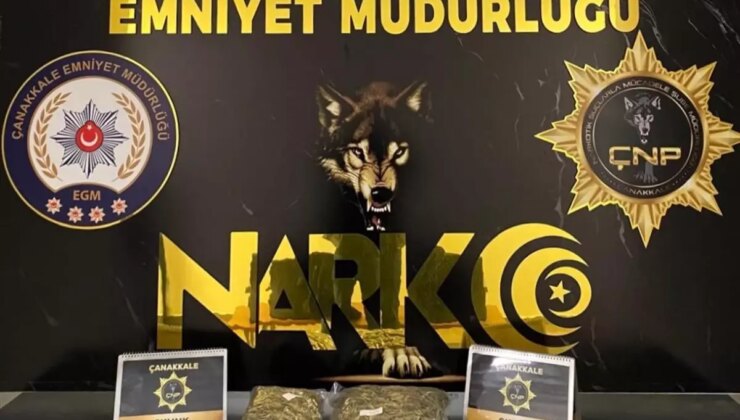 Çanakkale’de Uyuşturucu Operasyonu: 1.7 Kilo Skunk Ele Geçirildi