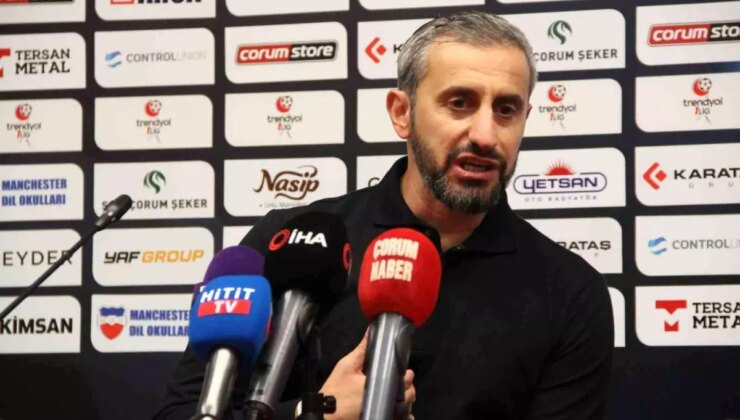 Çorum FK Teknik Direktörü Özbalta: ‘Gol atma noktasında eksiklik yaşıyoruz’