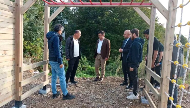 Düzce’de Spor Kompleksi İnşaatı Hızla Devam Ediyor