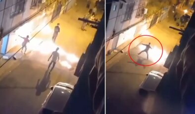 Karısının sığındığı eve molotof kokteyliyle saldırdı