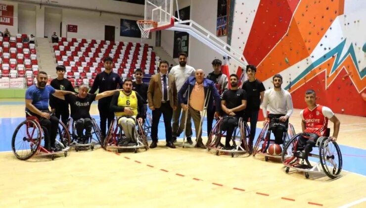 Muş Bedensel Engelliler Basketbol Takımı, Sezona Hazırlık Antrenmanına İl Müdürü Katıldı