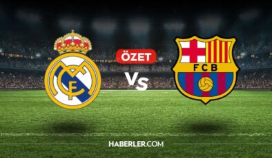 Real Madrid Barcelona maç özeti ve golleri izle! (VİDEO) Real Madrid Barcelona geniş özeti! Golleri kim attı, maç kaç kaç bitti?