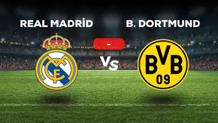 Real Madrid Borussia Dortmund maçı kaç kaç, bitti mi? MAÇ SONUCU! Real Madrid Borussia Dortmund golleri kim attı, canlı maç anlatımı!