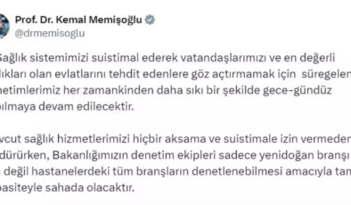 Sağlık Bakanı Memişoğlu’ndan Denetim ve Reform Vurgusu