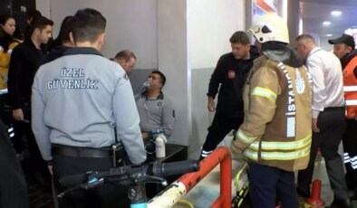 Şişli-Mecidiyeköy Metro İstasyonu’nda Yangın: Güvenlik Görevlisi Hastaneye Kaldırıldı