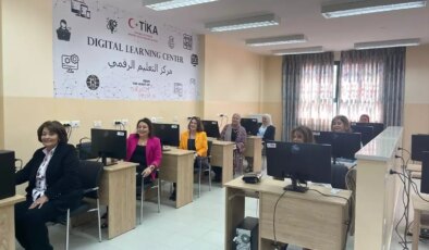 TİKA, Filistinli Kadınlar İçin Dijital Eğitim Salonu Kurdu