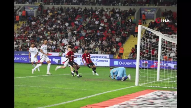 Trendyol Süper Lig’de Gaziantep FK ve Beşiktaş 1-1 Berabere Kaldı