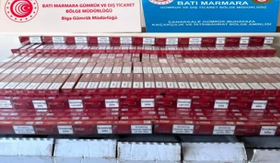 Çanakkale’de Kaçak Sigara Operasyonu: 7.500 Paket Ele Geçirildi