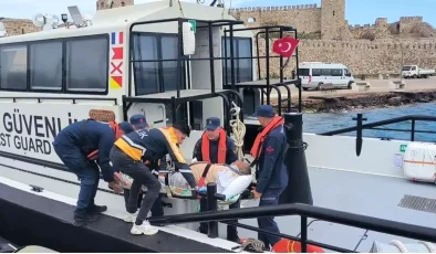 Bozcaada’da Solunum Yetmezliği Çeken Hasta Tıbbi Tahliye Edildi