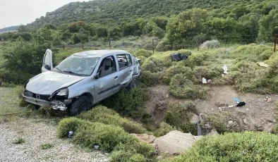 Çanakkale’de Otomobilin Şarampole Devrilmesi Sonucu 4 Yaralı