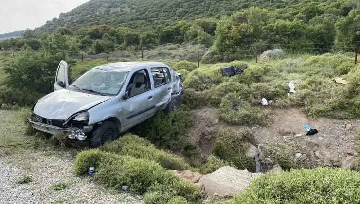 Çanakkale’de Otomobilin Şarampole Devrilmesi Sonucu 4 Yaralı