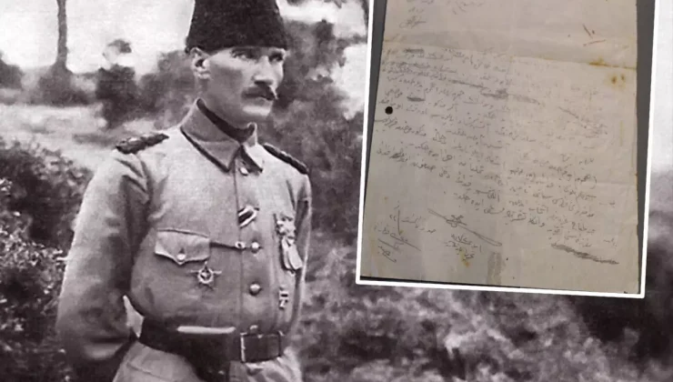 Atatürk’ün Fedai Müfrezesine verdiği el yazısı emir ortaya çıktı