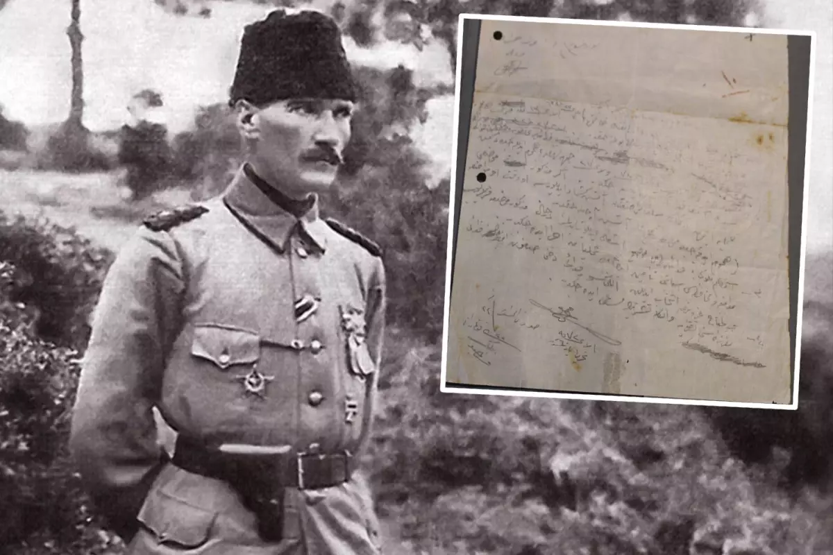 Atatürk’ün Fedai Müfrezesine verdiği el yazısı emir ortaya çıktı