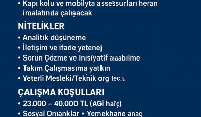 ART Dekoratif Ürünler Tasarım Mühendis Arıyor