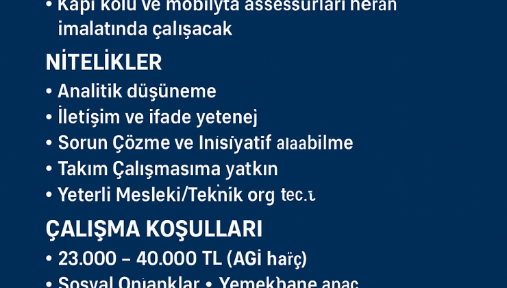 ART Dekoratif Ürünler Tasarım Mühendis Arıyor
