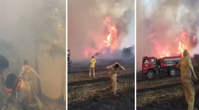 Çanakkale’de Alev Savaşçıları Zorlu Mücadelede! Rüzgârın Ortasında Ateş Çemberi