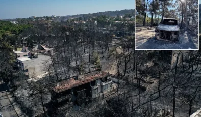 Çanakkale Yangını Kontrol Altında: Geriye Yürek Burkan Manzaralar Kaldı