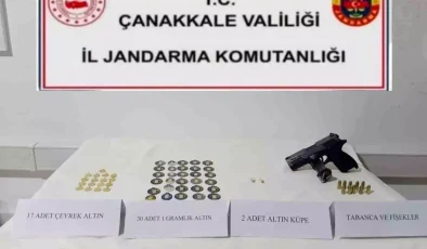 Çanakkale’de Çalınan 280 Bin TL Değerindeki Altınlar Jandarma Tarafından Bulundu