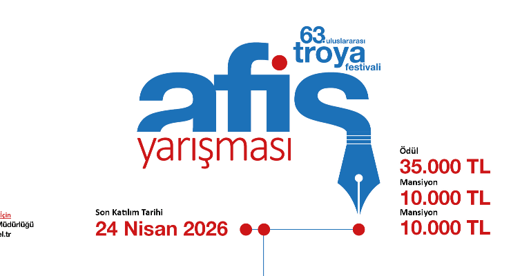 63. Uluslararası Troya Festivali Afiş Yarışması Başvuruları Başladı