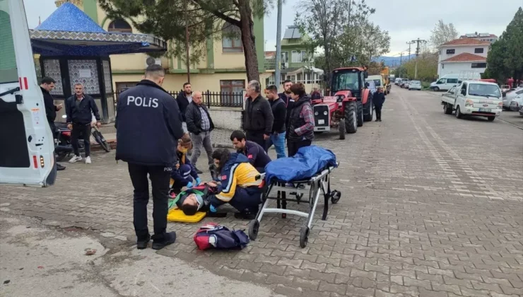 ÇANAKKALE’DE MOTOSİKLET KAZASI: SÜRÜCÜ YARALANDI