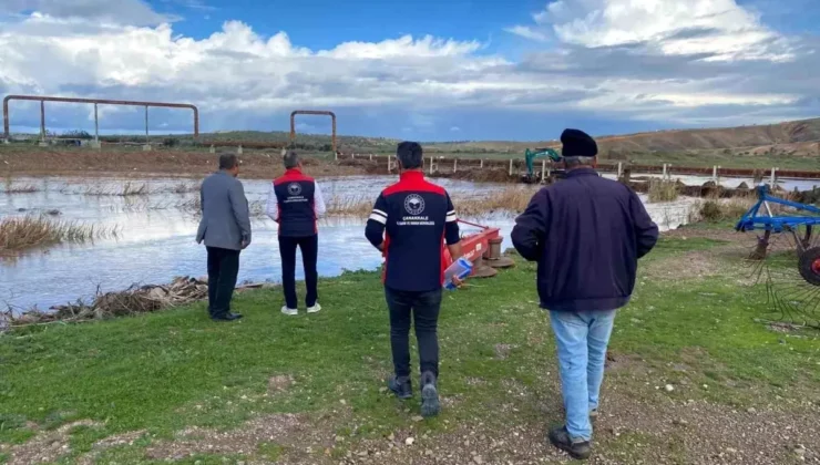 Çanakkale’de Yağış Hasarlarını Tespit Çalışmaları Aralıksız Sürüyor